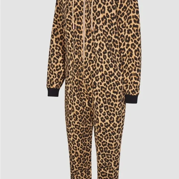 🔥🔥🔥Savage FENTY - Leopard Print Hooded Onesie - super cute & comfy for lounging! - Picture 5 of 8